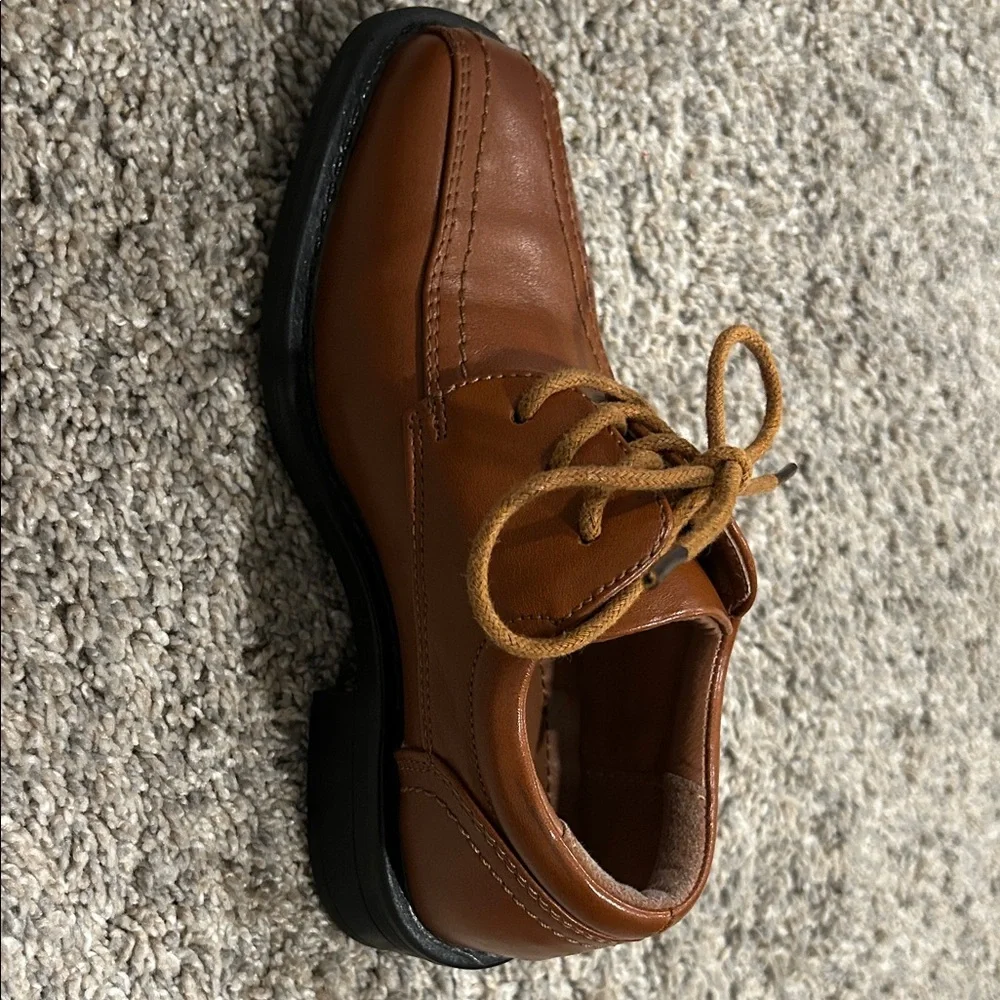 Bruno Marc Kids Brown Lace-Up Dress Shoes - Classic Leather Look